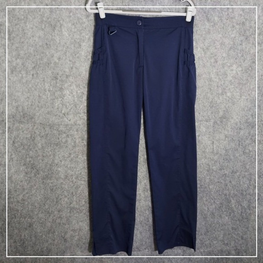 Adar Women Scrub Pants S Stretch Straight Leg Pockets‎ Blue Nursing Medical Tech